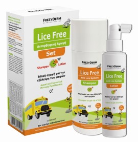 Frezyderm Lice Free Set (Σαμπουάν, Λοσιόν & Χτένα) 2 x 125ml