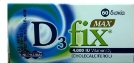 D3 Fix 4000 IU Μαχ , 60 Tabs