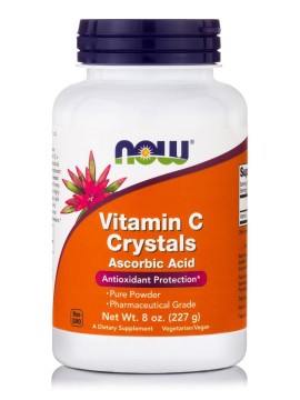 Now C Crystals, Ascorbic Acid Powder (Vegetarian), 227 gr