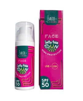 Aloe+ Colors Into the Sun High Protection Face Sunscreen SPF50 Αντηλιακή Κρέμα Προσώπου, 50ml