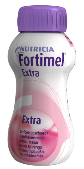 Nutricia Fortimel Extra Υπερπρωτεϊνικό Ρόφημα με γεύση Φράουλα , 4 χ 200 ml