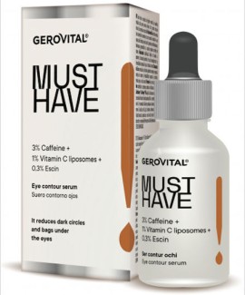 Gerovital Must Have Ορός Ματιών Κατά των Μαύρων Κύκλων 3% Kαφείνη + 1% Βιταμίνη C + 0.3% Escin 30ml