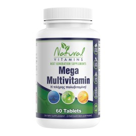 Natural Vitamins Mega Multivitamin 60 ταμπλέτες