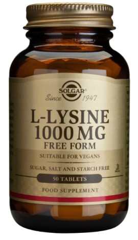 Solgar L-Lysine 1000mg, 50tabs
