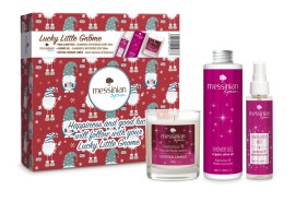 Messinian Spa Lucky Little Gnome Box Glamorous Hair&Body Mist 100ml & Showergel 300ml & Candle