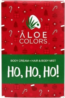 Aloe Colors Ho Ho Ho Gift Set Body Cream 100ml & Hair and Body Mist Ho Ho Ho, 100ml & Μπρελόκ