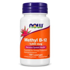 Now Foods Methyl B-12 1000mcg Βιταμίνη Β12 Μεθυλκοβαλαμίνη 100 Παστίλιες