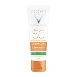 Vichy Capital Soleil Mattifying 3 in 1 Daily Shine Control Care SPF50+ Αντηλιακή Προσώπου 50ml