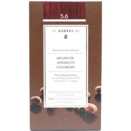 Korres Argan Oil Advanced Colorant 5.6 Καστανό Ανοιχτό Κόκκινο ,50ml