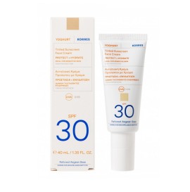 Korres Yoghurt Tinted Sunscreen Face Cream SPF30 40ml, Αντηλιακή Κρέμα Προσώπου Με Χρώμα