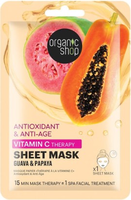 Natura Siberica Organic Shop OS Vitamin C Sheet Therapy Sheet Mask Antioxidant & Anti - Age 1τμχ
