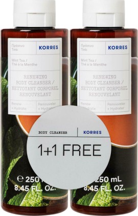 Korres Promo Αφρόλουτρο Πράσινο Τσάϊ 250ml 1 & 1 ΔΩΡΟ