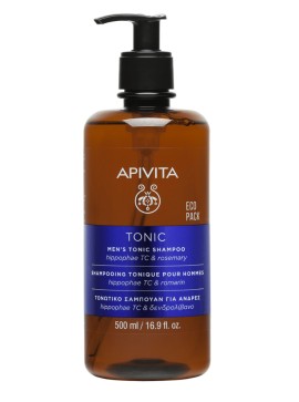 Apivita Mens Tonic Σαμπουάν Τριχόπτωσης με Hippophae Tc & Δεντρολίβανο, 500ml