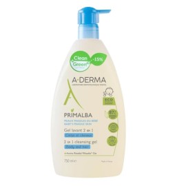 A-Derma Primalba Gel Cleaner 2 σε 1 Σώμα Μαλλιά, 750ml