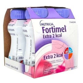 Nutricia Fortimel Extra 2 Kcal 4 x 200ml Φράουλα
