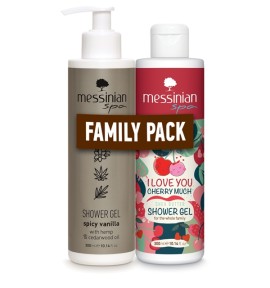 Messinian Spa Spicy Vanilla Showergel 300ml + I Love You Cherry Showergel 1+1