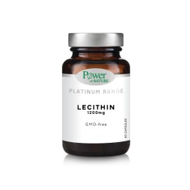 Power Of Nature Platinum Range Lecithin Συμπλήρωμα Διατροφής με Λεκιθίνη 1200mg 60 κάψουλες