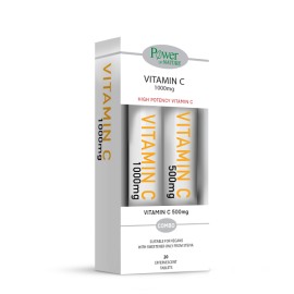 Power Health Vitamin C 1000mg με Γλυκαντικό από Στέβια 20 eff tabs + Δώρο Vitamin C 500mg 20 eff tab