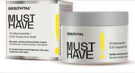 Gerovital Must Have Ενισχυμένη Κρέμα Ενυδάτωσης Sorbet 2% Niacinamide + 0,3% Υαλουρονικό Οξύ 50ml