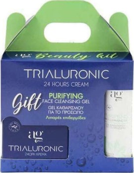 Ag Pharm Beauty Kit με Trialuronic 24hours Cream με Τριπλό Υαλουρονικό 50ml & Δώρο Purifying Cleansi