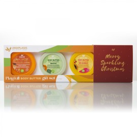 Anaplasis Joyfull Body Butter Gift Set (Mastic 75ml, Big Bubble 75ml, Chocolate Caramel 75ml)