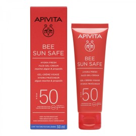 Apivita Bee Sun Safe Hydra Gel-Cream Ενυδατική Κρέμα Προσώπου Ελαφριάς Υφής SPF50 50ml