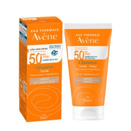 Avene Cleanance Solaire Teinte SPF50+ Αντηλιακό Προσώπου με Χρώμα για Λιπαρό Δέρμα με Ατέλειες 50ml