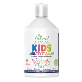 Natural Vitamins Kids Multivitamin 3+ Παιδική Πολυβιταμίνη 500ml