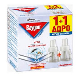 Baygon Liquid Κατά των Κουνουπιών, Ανταλλακτικά 1+1 ΔΩΡΟ