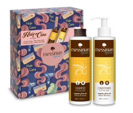 Messinian Spa Box Hair Care Wheat & Honey Shampoo All Types 300ml & Conditioner all Types 300ml