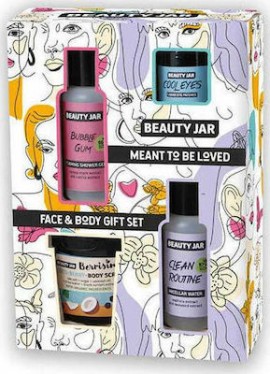 Beauty Jar Meant To Be Loved Gift Set (Liquid Eye Patches 15ml, Body Scrub 190gr, Shower Gel 80ml, M