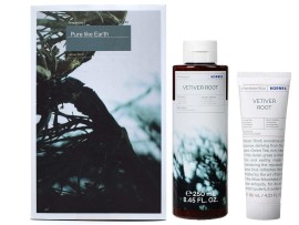Korres Gift Set Pure Like Earth Vetiver Root Shower Gel 250ml & After Shave Balm 125ml