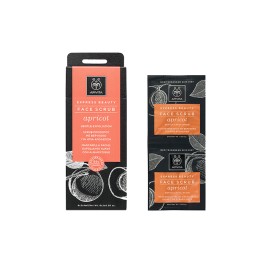 Apivita Express Beauty Τζελ Ήπιας Απολέπισης με Βερύκοκο 2x8ml