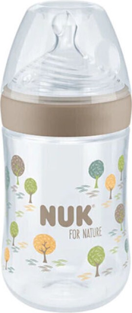 Nuk For Nature PP Μπιμπερό Με Δείκτη Ελέγχου Θερμοκρασίας & Σιλικόνη Medium 6-18m Δέντρα (10742004) 