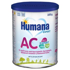 Humana AC Anti-Colic Γάλα για Βρέφη με Πρόβλημα Δυσκοιλιότητας & Κολικών Από την Γέννηση (0m+), 350g