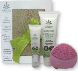 Cannalab Organics Σετ Περιποίησης Βαθύ Καθαρισμού και Θρέψης Προσώπου και Ματιών με Λοσιόν Καθαρισμο