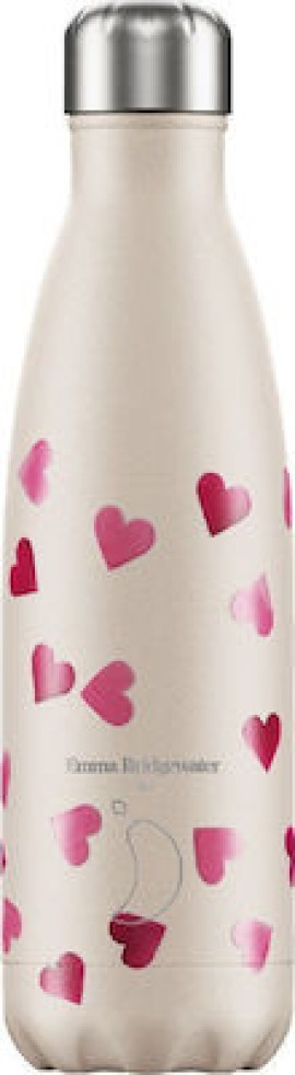 Chillys Bottle Bridgewater Pink Hearts Μπουκάλι Θερμός, 500ml