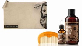 Cosmogent Mr.Cosmo Nesseser (Mr.Cosmo Beard Oil 30ml, Beard & Face Wash 200ml & Beard & Hair Comb)