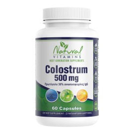 Natural  VIitamins Colostrum 500mg 60caps