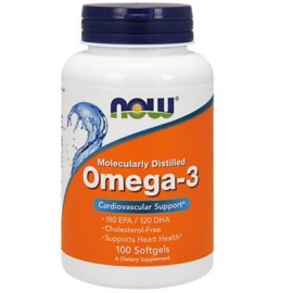 Now Foods Omega-3 180 EPA / 120 DHA 1000mg 100 Softgels