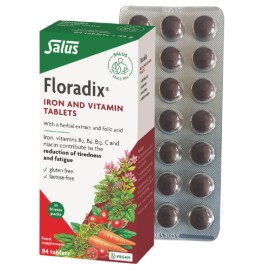 Power Health Floradix Tablets Οργανικός Σίδηρος, Βιταμίνες C & B Complex 84 ταμπλέτες