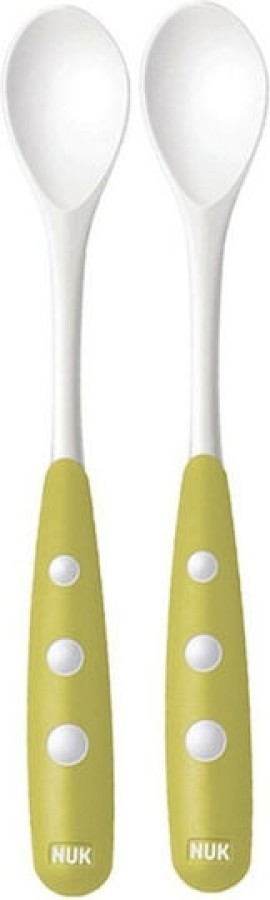 Nuk Easy Learning Κουτάλι Φαγητού Κίτρινο, 6m+ 2 Τεμάχια (10.255.053)