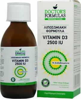 Doctors Formulas Λιποσωμιακή Φόρμουλα Vitamin D3 2500 IU 150 ml