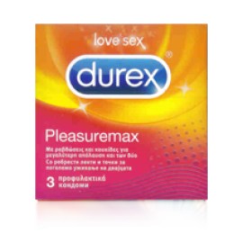 Durex Pleasuremax x 3 Τεμάχια