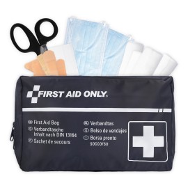 First Aid Only Φαρμακείο Πρώτων Βοηθειών Αυτοκινήτου Τσαντάκι με Εξοπλισμό DIN 13164:2022