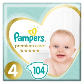 Pampers Premium Care Πάνες με Αυτοκόλλητο No. 4 για 9-14kg 104τμχ