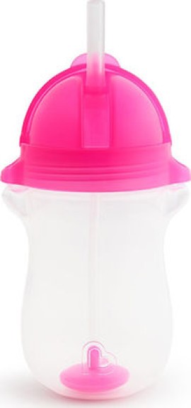 Munchkin Tip & Sip Tall Cup Παιδικό Ποτηράκι με Καλαμάκι Click Lock από Πλαστικό 296ml για 12m+ Ρο