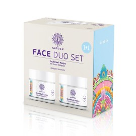 Garden Face Duo Set 1+1 Ενυδατική Κρέμα με Λευκό Νούφαρο για Πρόσωπο & Μάτια 2 x 50 ml