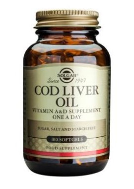 Solgar Cod Liver Oil Vitamin A & D 100 Softgels