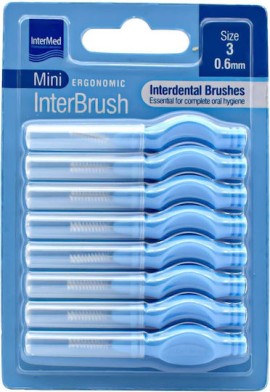 Intermed Ergonomic InterBrush Μεσοδόντια Mini Size 3 (0,6mm) 8τμχ
